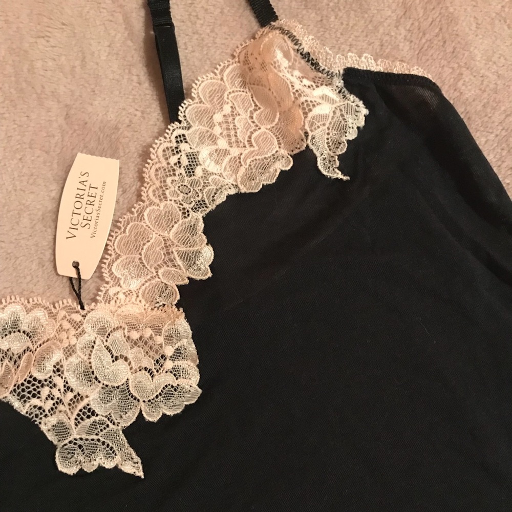NWT-Black and Pink Lace Victoria’s Secret